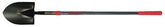 Razor-Back 45013 Shovel with Steel Backbone, 8-5/8 in W Blade, Steel Blade, Fiberglass Handle, Cushion Grip Handle